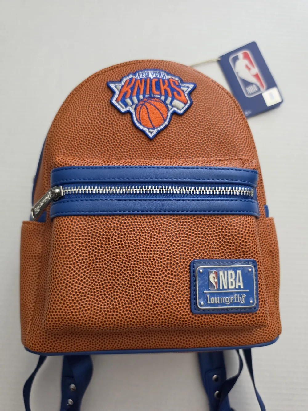 Loungefly NBA New York Knicks Mini Backpack Basketball Pebbled Texture Sports